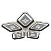 Светодиодная люстра 8054/5 WHT+BLK