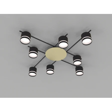 CL-BRIGHT-R001-GX53*8 BK (1) Люстра NW # 