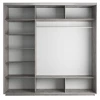 Шкафы-купе 3-х дверный Экспресс Комби трио бетон, зеркальный 