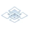 Потолочная светодиодная люстра Escada Square 10220/5LED 98W