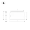 Трековый светодиодный светильник Arlight Mag-Orient-Laser-Fold-S230-12W Day4000 035865 Трековый светодиодный светильник Arlight Mag-Orient-Laser-Fold-S230-12W Day4000 035865