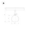 Трековый светодиодный светильник Arlight Mag-Orient-Orb-R60-10W Warm3000 036808