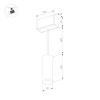 Трековый светодиодный светильник Arlight Mag-Spot-Hang-25-R30-5W Warm3000 034244