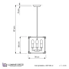Подвесная люстра Lumina Deco Waldorf LDP 1140-4 BK+MD