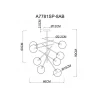 Подвесная люстра Arte Lamp Severus A7781SP-8AB