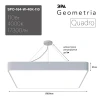 Подвесной светодиодный cветильник Geometria ЭРА Quadro SPO-164-W-40K-110 110Вт 4000К белый Б0050588