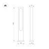 Уличный светодиодный светильник Arlight LGD-Muse-Boll-H1500-18W Warm3000 035395 Уличный светодиодный светильник Arlight LGD-Muse-Boll-H1500-18W Warm3000 035395