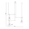 Подвесная люстра Eurosvet Riche 70143/3 черный Подвесная люстра Eurosvet Riche 70143/3 черный