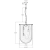 Подвесной светильник Garda Decor 20MD3231-3NI Подвесной светильник Garda Decor 20MD3231-3NI