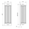 Настенный светильник Garda Decor K2KG0604W-1
