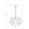 Подвесная люстра Arte Lamp Theemin A4068LM-12SG
