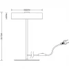 Настольная лампа Arte Lamp Elnath A5038LT-3PB