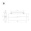Трековый светодиодный светильник Arlight MAG-ORIENT-DOTS-FOLD-S230-12W Day4000-MIX (BK, 30 deg, 48V, DALI) 041864