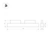 Трековый светодиодный светильник Arlight MAG-ORIENT-DOTS-L465-16W Day4000-MIX (BK, 24 deg, 48V, DALI) 041879