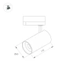 Трековый светодиодный светильник Arlight LGD-SPOT-2TR-R45-7W Day4000 (WH, 24 deg, 230V) 042538