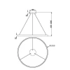 Подвесной светодиодный светильник Maytoni Rim MOD058PL-L54BK Подвесной светодиодный светильник Maytoni Rim MOD058PL-L54BK