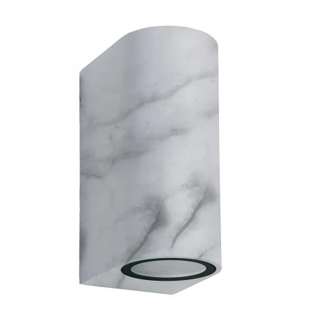 Уличный настенный светильник Uniel UUL-P52A 2х6W/GU10 IP65 Marble UL-00011360