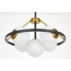 Подвесная люстра Lumina Deco Donzano LDP 8034-5 BK+WT