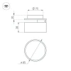 Встраиваемый светодиодный спот Arlight LGD-Pot-Built-R85-12W Warm3000 045776