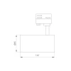 Трековый светодиодный светильник Arlight LGD-Calipso-4TR-R85-10W Day4000-Mix 046741