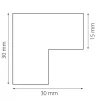 Коннектор L-образный Lightstar Linea 506137 Коннектор L-образный Lightstar Linea 506137