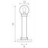 Уличный светильник Lightstar Bolla 373910