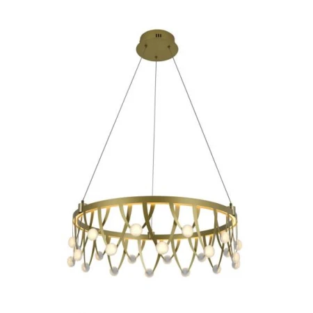 Люстра подвесная Alfa Light F3924-83 GOLD 50W Φ60*H15 0