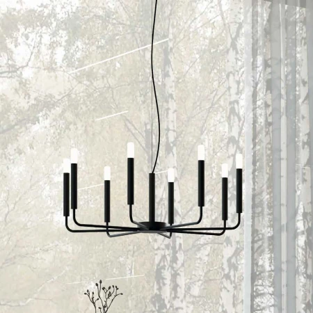 Подвесная люстра Nowodvorski Orto VIII Black 11460