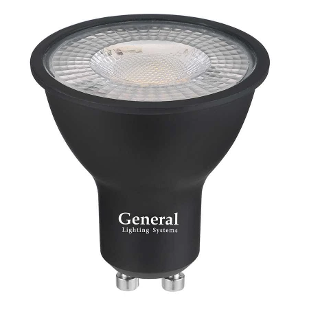 Лампа General GLDEN-MR16-DIF-15-230-GU10-4500 Черная Dif 30