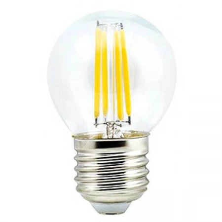 Лампа светодиодная филаментная Uniel E27 7,5W 4000K прозрачная LED-G45-7,5W/NW/E27/CL GLA01TR UL-00003255