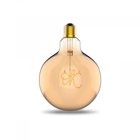 Лампа светодиодная филаментная Gauss E27 2,5W 2000K золотая 176802003