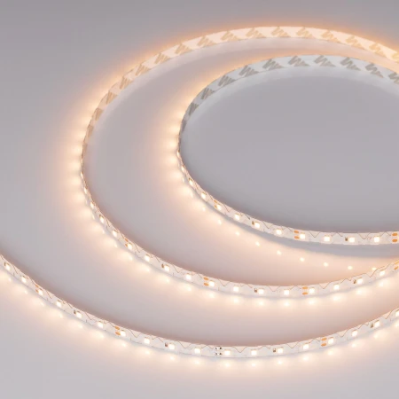 Светодиодная лента Arlight 8W/m 80Led/m 2835SMD теплый белый 5M RZ-A80-8mm 24V Warm2700 046016