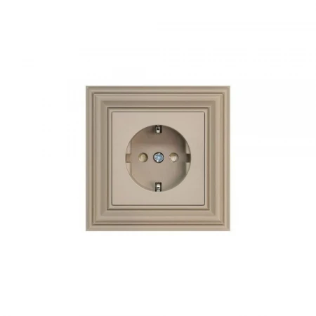 Розетка 2P+E Liregus Retro кремовый омбре 29-124