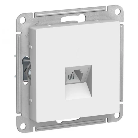 Розетка телефонная RJ11 Systeme Electric AtlasDesign белая ATN000181