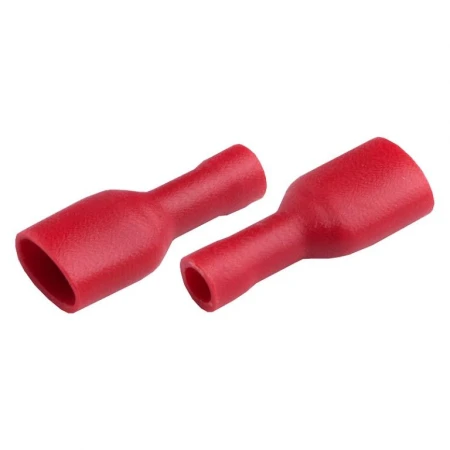 Разъем General РпИмп 1,25-250 (плоский, изолированный полностью) "мама" GRIF-1,25-7,4 Красный, 100 штук