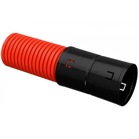 Труба гофрированная двустенная ПНД d=110мм красная (100м) IEK CTG12-110-K04-100-R