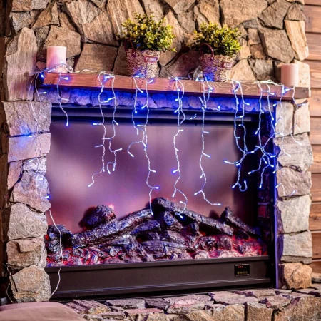 Уличная светодиодная гирлянда Uniel бахрома 220V синий ULD-B2007-100/TTK Blue IP44 UL-00007207