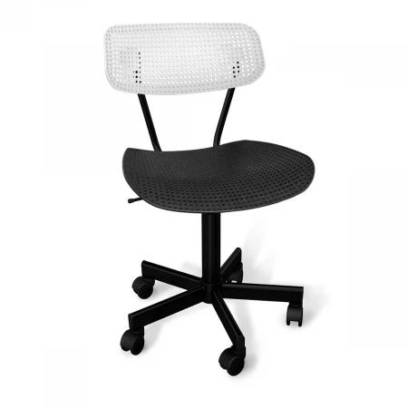 Детское кресло Sheffilton SHT-ST85/S121М белый/черный/черный муар 5789354404