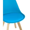 Кухонный стул Stool Group FRANKFURT бирюзовый дер. ножки Y863 aqua