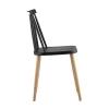 Кухонный стул Stool Group Морган пластиковый черный Y820 black