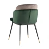 Кухонный стул Stool Group Пенелопа вельвет зеленый+коричневый FDC8054 FUT-73 + FUT-54