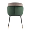 Кухонный стул Stool Group Пенелопа вельвет зеленый+коричневый FDC8054 FUT-73 + FUT-54
