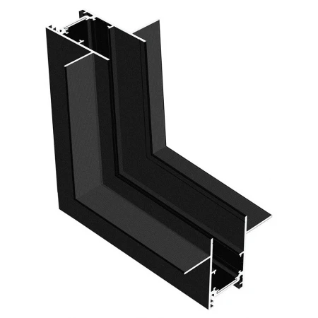 Коннектор внутренний угловой Hesby Lighting ElDeko для встраиваемого шинопровода, чёрный HSBL_0063