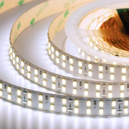 Лента светодиодная ELFLED PRO140, 240/м (2835), 24В, 22Вт/м, 5м, 2ряда, белый 6500-7000К ELFLED-24240-PRO140/2-w