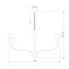 Подвесная люстра Eurosvet Rhyton 60167/8 никель Подвесная люстра Eurosvet Rhyton 60167/8 никель