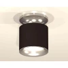Комплект накладного светильника Ambrella light Techno Spot XS7402083 SBK/PSL черный песок/серебро полированное (N7927, C7402, N7012)