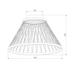 Потолочный светодиодный светильник Eurosvet Cesta 40019/1 LED коричневый