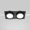 Встраиваемый светильник Maytoni Technical Hoop DL086-02-GX53-SQ-B