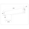 Трековый светодиодный светильник Ambrella Light Track System Magnetic 220V GL1241