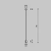 Крепление потолочное Maytoni Technical Accessories for tracks Flarity TRA159C-IPC1-BS